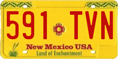 NM license plate 591TVN