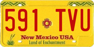 NM license plate 591TVU