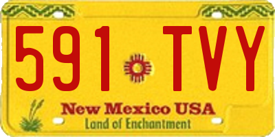 NM license plate 591TVY