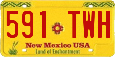 NM license plate 591TWH