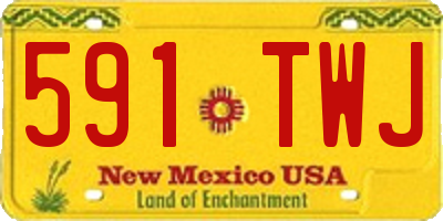 NM license plate 591TWJ
