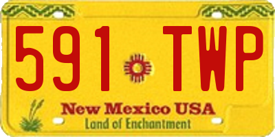 NM license plate 591TWP