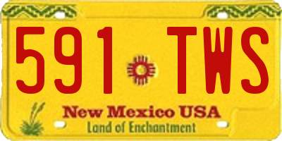 NM license plate 591TWS