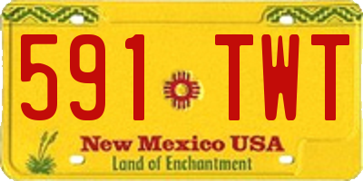 NM license plate 591TWT