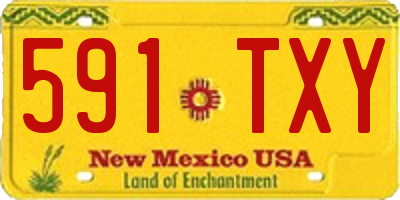 NM license plate 591TXY