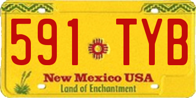 NM license plate 591TYB