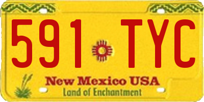 NM license plate 591TYC