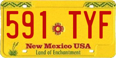 NM license plate 591TYF