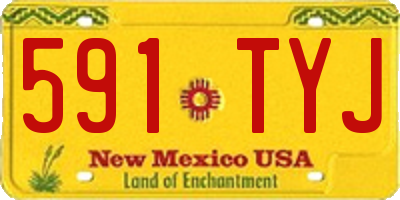 NM license plate 591TYJ