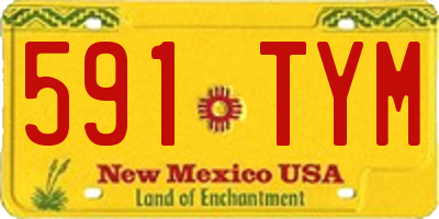 NM license plate 591TYM