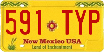 NM license plate 591TYP
