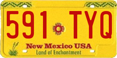 NM license plate 591TYQ