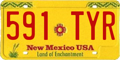 NM license plate 591TYR