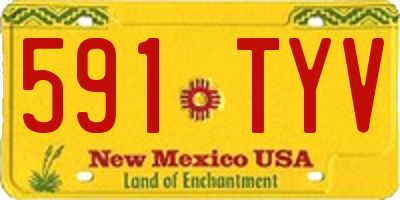 NM license plate 591TYV