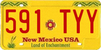 NM license plate 591TYY
