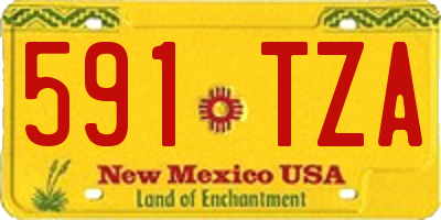 NM license plate 591TZA