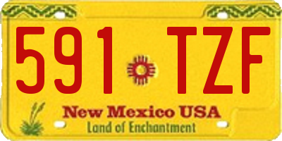NM license plate 591TZF