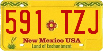 NM license plate 591TZJ