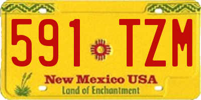 NM license plate 591TZM