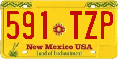 NM license plate 591TZP