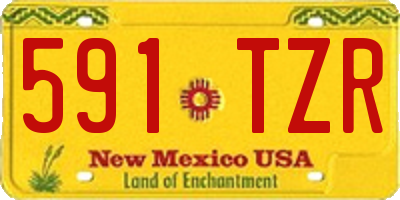 NM license plate 591TZR