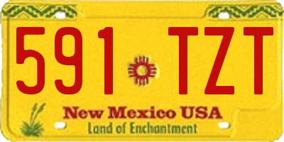 NM license plate 591TZT