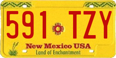 NM license plate 591TZY