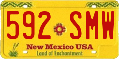 NM license plate 592SMW