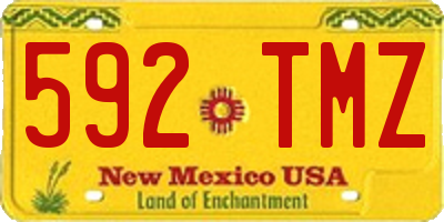 NM license plate 592TMZ