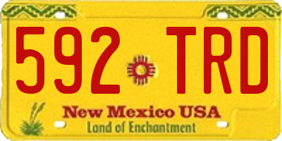 NM license plate 592TRD