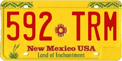 NM license plate 592TRM