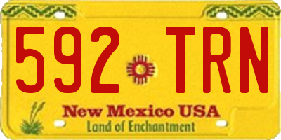 NM license plate 592TRN