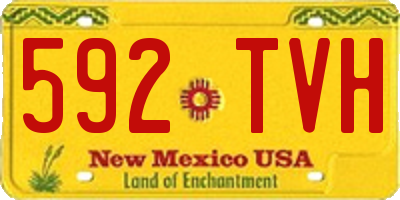 NM license plate 592TVH