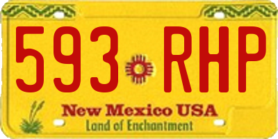 NM license plate 593RHP