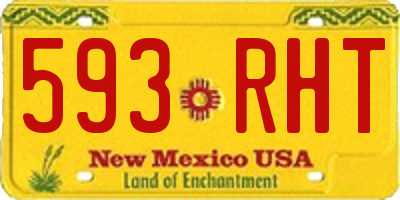 NM license plate 593RHT