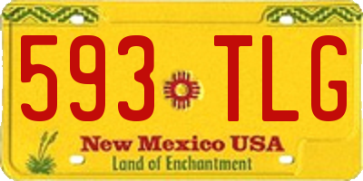 NM license plate 593TLG