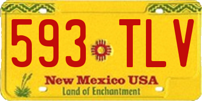 NM license plate 593TLV