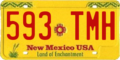 NM license plate 593TMH