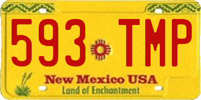 NM license plate 593TMP