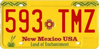NM license plate 593TMZ