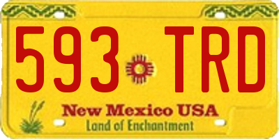 NM license plate 593TRD