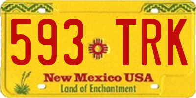 NM license plate 593TRK