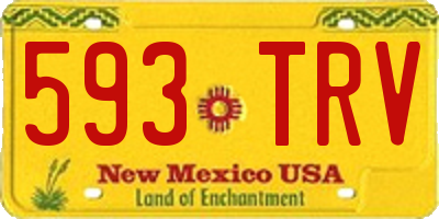 NM license plate 593TRV