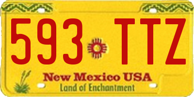 NM license plate 593TTZ