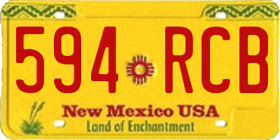 NM license plate 594RCB