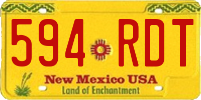 NM license plate 594RDT