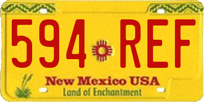 NM license plate 594REF