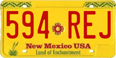 NM license plate 594REJ