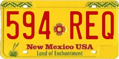 NM license plate 594REQ