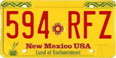 NM license plate 594RFZ